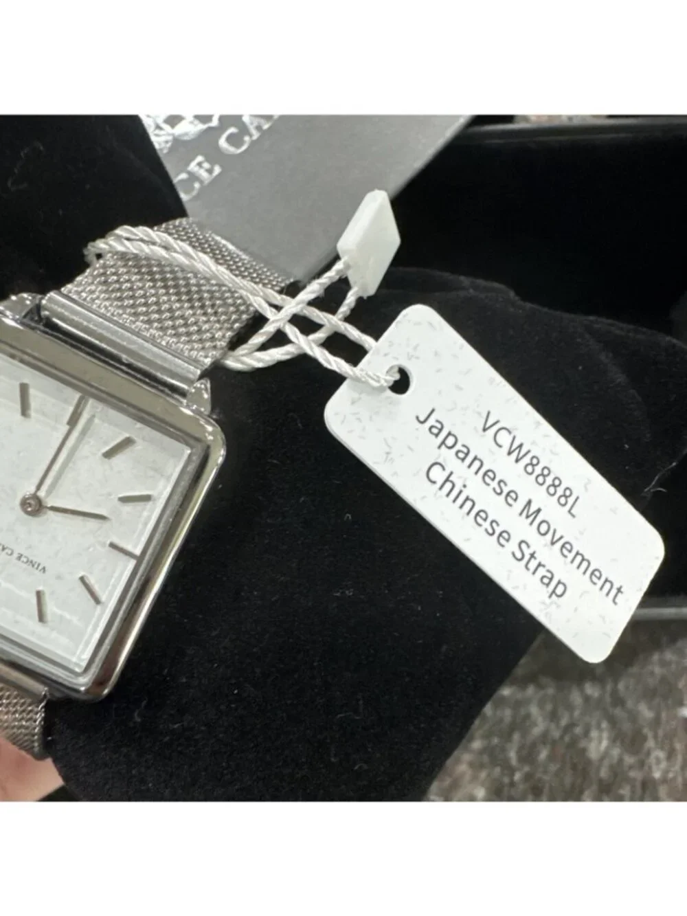 Vince Camuto Freya Watch Japanese Movement W/Box Silver Mesh Band - Picture 6 of 11